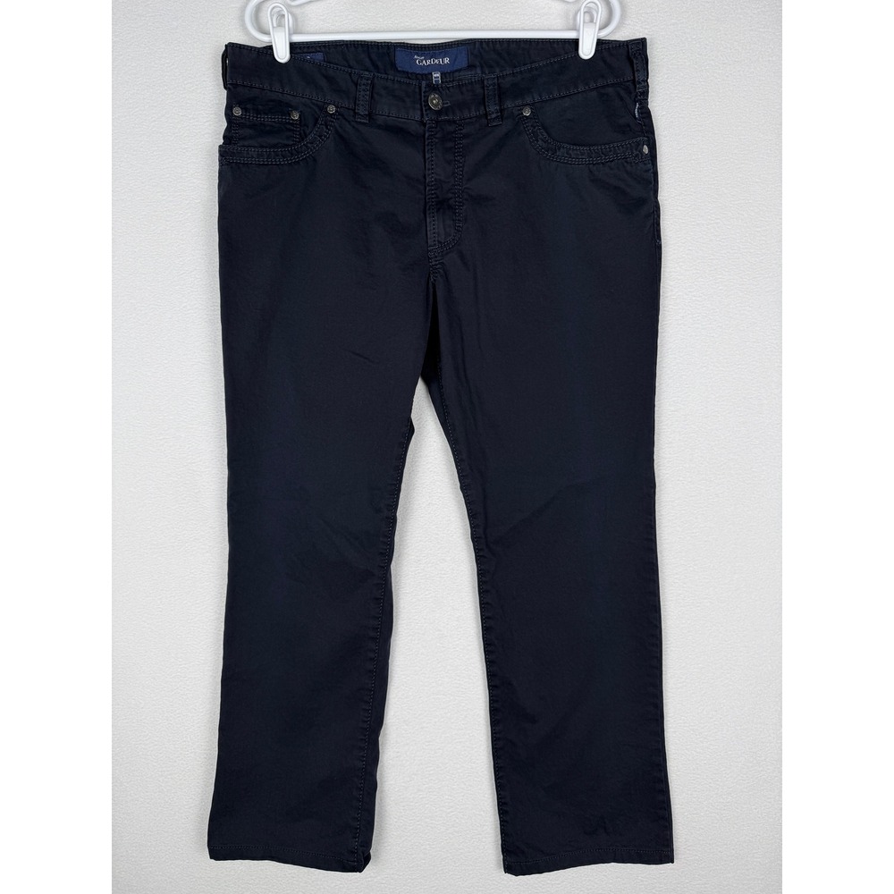 Atelier Gardeur Nevio Regular Fit Mens‎ 40/30 Navy Blue Stretch Cotton Pants